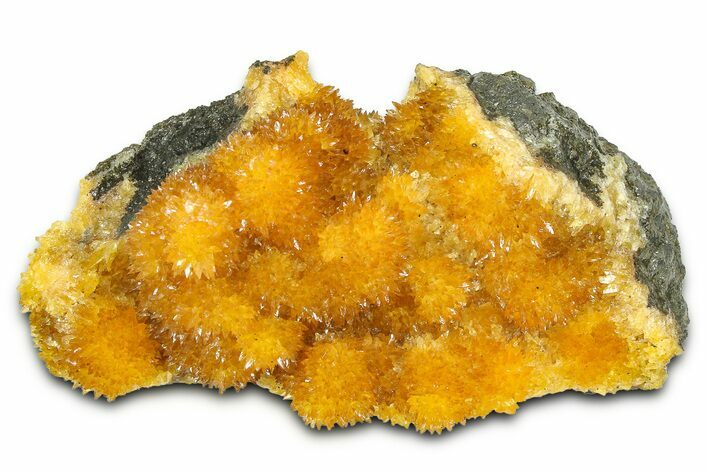 Intense Orange Calcite Crystal Cluster - Poland #374703